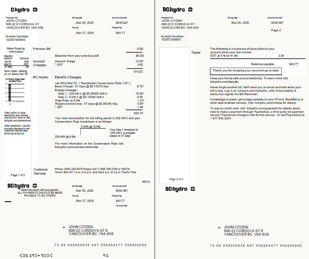  Minol USA business utility bill 